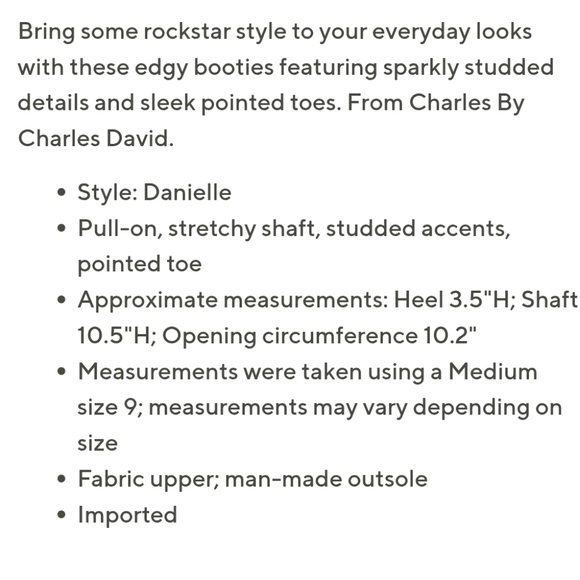 NIB🔥$135+ Gorgeous & Comfy Charles David "Danielle" Women's Ankle Boots Size 6 - Picture 8 of 10